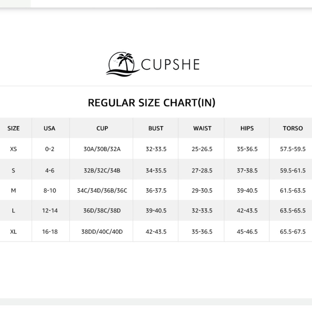 Cupshe One Piece Swimsuit V Neck Tummy Control - L - Picture 2 of 8